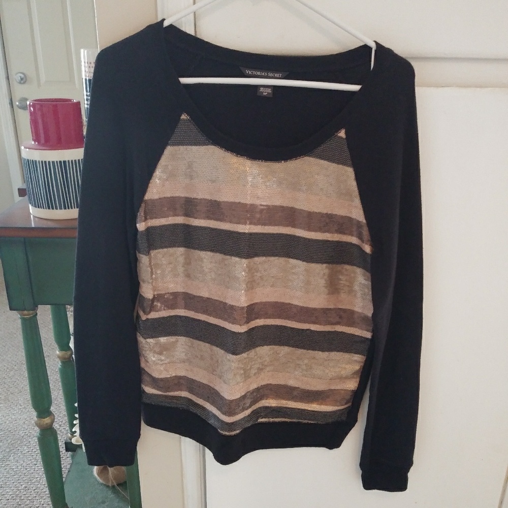 Victorias secret sequin sweatshirt sz s/p